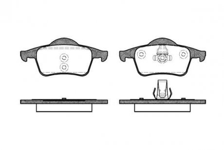 Колодки тормозные диск. задн. (Remsa) Volvo S60 i 2.0 00-10,Volvo S60 i 2.3 00-10 WOKING P6143.00