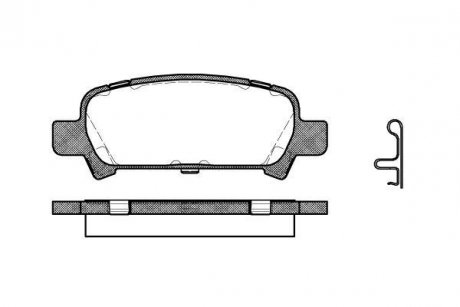 Колодки тормозные диск. задн. (Remsa) Subaru Forester (sg) 2.0 02-,Subaru Forester (sg) 2.5 02- (P6293.02) WOKING P629302