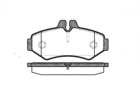 Колодки тормозные диск. задн. (Remsa) MB Sprinter I (00-06)/VW LT 28-35 II (96-06) WOKING P6333.00