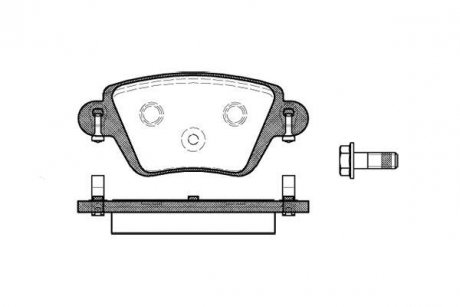 Колодки тормозные диск. задн. (Remsa) Nissan Kubistar 1.2 03-09,Nissan Kubistar 1.5 03-09 WOKING P6773.10