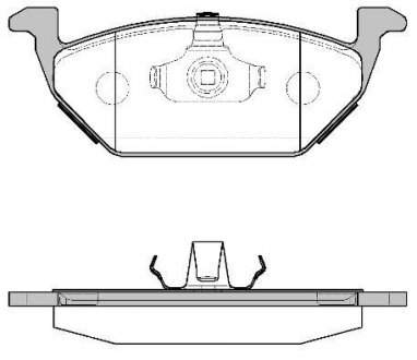 Гальмівні колодки перед. Caddy III/Golf V/Passat B6/Octavia A5 WOKING P7333.00