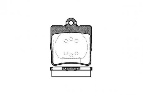 Колодки тормозные диск. задн. (Remsa) MB C203 (01-11) WOKING P7783.00