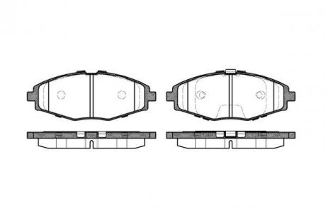 Гальмівні колодки перед. Benni/Lanos/Matiz/Sens/Spark (97-21) WOKING P7963.00