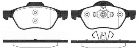 Гальмівні колодки перед. Megane/Scenic (03-21) WOKING P8623.10