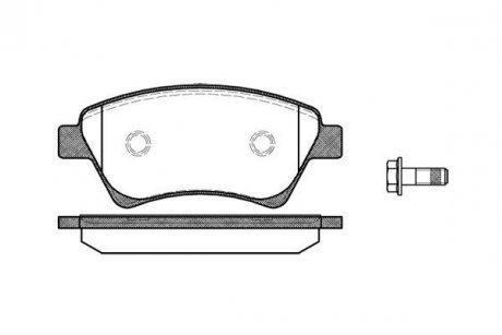 Гальмівні колодки перед. RENAULT KANGOO/MEGANE/SCÉNIC 1.5-2.0 01- WOKING P8763.00