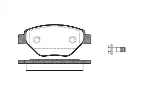 Гальмівні колодки перед. Megane (03-08) WOKING P8773.00