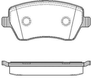 Гальмівні колодки перед Kangoo/Logan 08-/Duster 10- (TRW) WOKING P8873.00