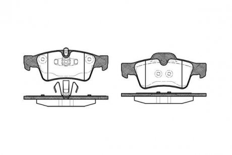 Гальмівні колодки задн. W251/W164/W463/W164/W209 05-14 WOKING P8913.10