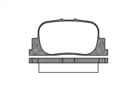 Колодки тормозные диск. задн. (Remsa) Geely Vision 1.5 05-,Lifan Solano 1.5 08- WOKING P9013.00