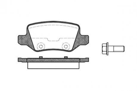 Колодки тормозные диск. задн. (Remsa) MB A-class (W169) (04-12) WOKING P9183.00