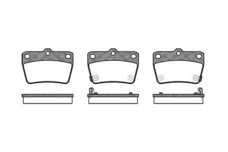 Гальмівні колодки задн. DR5/RAV 4 (01-21) WOKING P9393.02