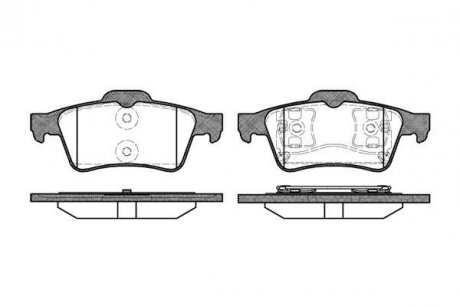 Гальмівні колодки зад. C-MAX/VECTRA/LAGUNA/LEON /IBIZA/C30/C70/V40/PRIMERA 1.6-2.8 04- WOKING P9423.00