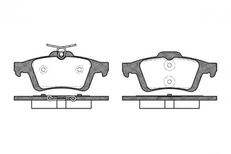 Колодки тормозные диск. задн. (Remsa) Ford Focus II C-max I II / Kuga II / Mazda 3 I II Mazda 5 I II WOKING P9423.30