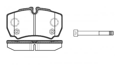 Колодки тормозные диск. задн. (Remsa) Ford Tranzit 06>13 WOKING P9493.10