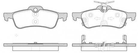 Колодки гальмівні WOKING P9623.12