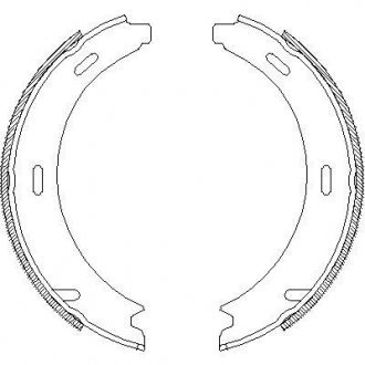 Колодки тормозные бараб. задн. (Remsa) MB A-class (W169) 1.5i 1.7i (04-12) (Z4093.01) WOKING Z409301