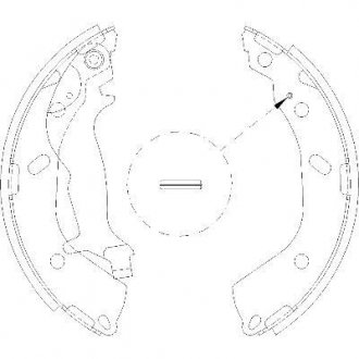 Колодки тормозные бараб. задн. (Remsa) Hyundai Getz 1.1 02-10,Hyundai Getz 1.3 02-10 (Z4193.00) WOKING Z419300