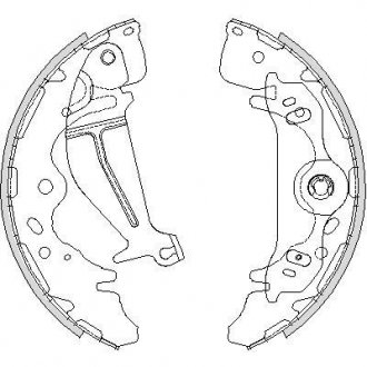 Колодки гальмівні бараб. задн. (вир-во Remsa) Hyundai H-1 08> (Z4219.00) WOKING Z421900