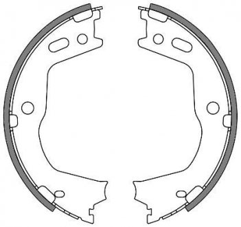 Колодки стояночного тормоза (Remsa) Hyundai Santa fe III Sorento II (Z4666.00) WOKING Z466600