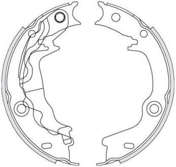 Колодки тормозные бараб. задн. (Remsa) Hyundai Accent III (05-10), Kia Rio II (05-10) WOKING Z4676.00