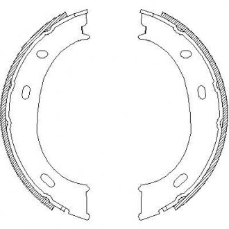 Колодки тормозные бараб. задн. (Remsa) MB Sprinter I, VW LT28-46 II (Z4710.01) WOKING Z471001