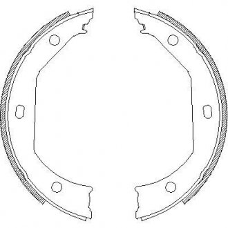 Колодки ручного гальма BMW 3(E46,E90-92) 00-13/5(E39) 95-04/X1(E84) 09-15 (ATE) WOKING Z4716.00 (фото 1)