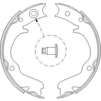 Колодки стоянкового гальма (вир-во Remsa) Subaru Legasy Outback 03>09 (Z4734.00) WOKING Z473400