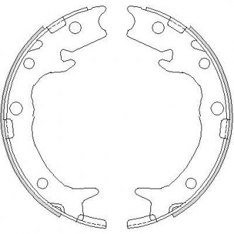 Колодки гальмівні бараб. задн. (вир-во Remsa) Honda Accord 2.0i 2.2d (03-12) (Z4737.00) WOKING Z473700
