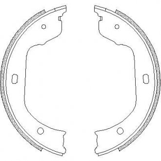 Колодки стояночного тормоза (Remsa) BMW 5e60 X5e70 7e65 WOKING Z4740.00 (фото 1)
