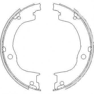 Колодки стояночного тормоза (Remsa) Chevrolet Captiva Antara (Z4749.00) WOKING Z474900