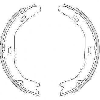 Колодки стоянкового гальма (вир-во Remsa) MB C204 (Z4751.00) WOKING Z475100