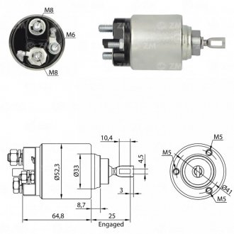Втягуюче реле стартера ZM ZM1371