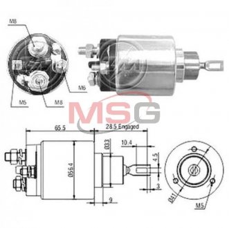 Втягуюче реле стартера ZM ZM1475