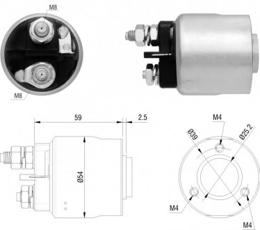 Втягуюче реле стартера ZM ZM1493