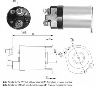 Втягуюче реле стартера ZM ZM1557
