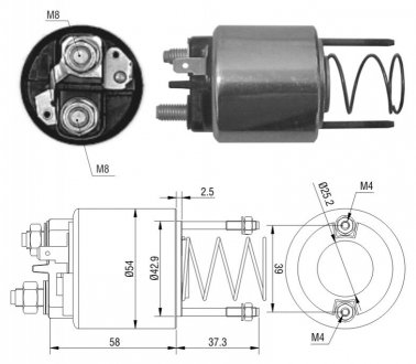 Втягуюче реле стартера ZM ZM1592