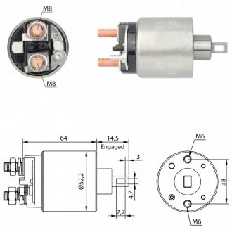Втягуюче реле стартера ZM ZM1710