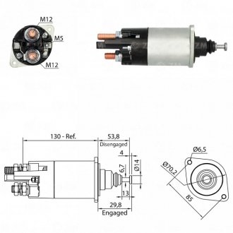 Втягуюче реле стартера ZM ZM1840