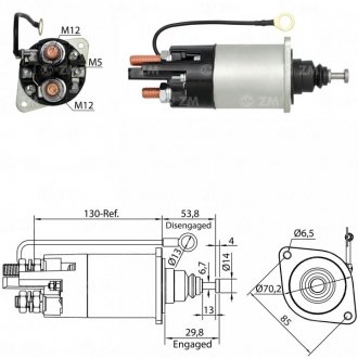 Втягуюче реле стартера ZM ZM1841