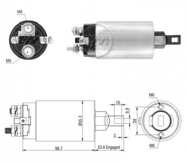 Втягуюче реле стартера ZM ZM1895