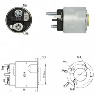 Втягуюче реле стартера ZM ZM2495