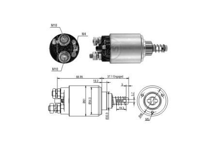 Втягуюче реле стартера ZM ZM2639