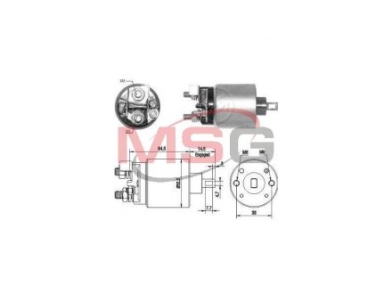 Втягуюче реле стартера ZM ZM2710