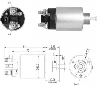 Втягуюче реле стартера ZM ZM 2866