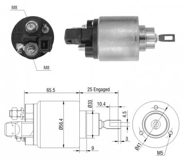 Втягуюче реле стартера ZM ZM2972