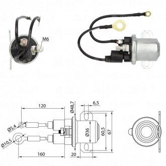 Втягуюче реле стартера ZM ZM3407