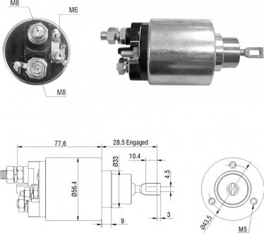 Втягуюче реле стартера ZM ZM3479