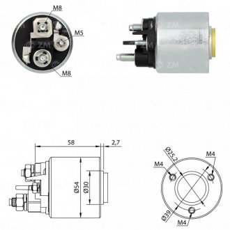 Реле втягуюче стартера ZM ZM3494