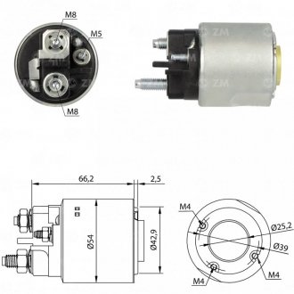Втягуюче реле стартера ZM ZM3497