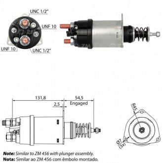 Втягуюче реле стартера ZM ZM356